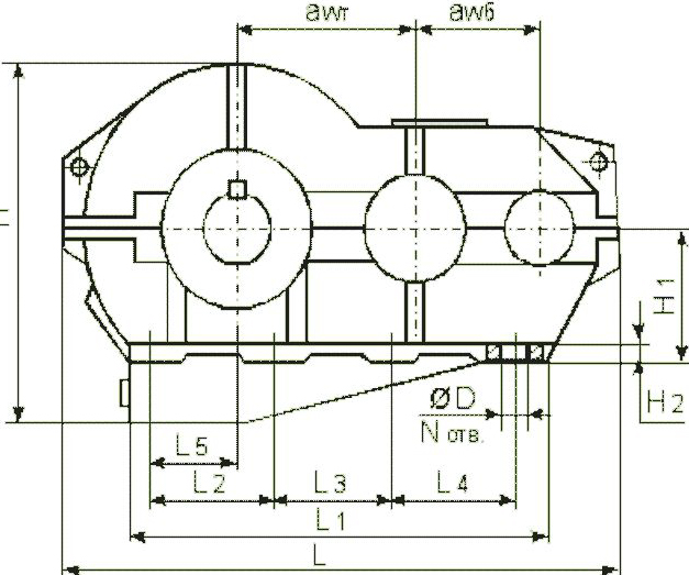 Редуктор 1Ц2У-400К